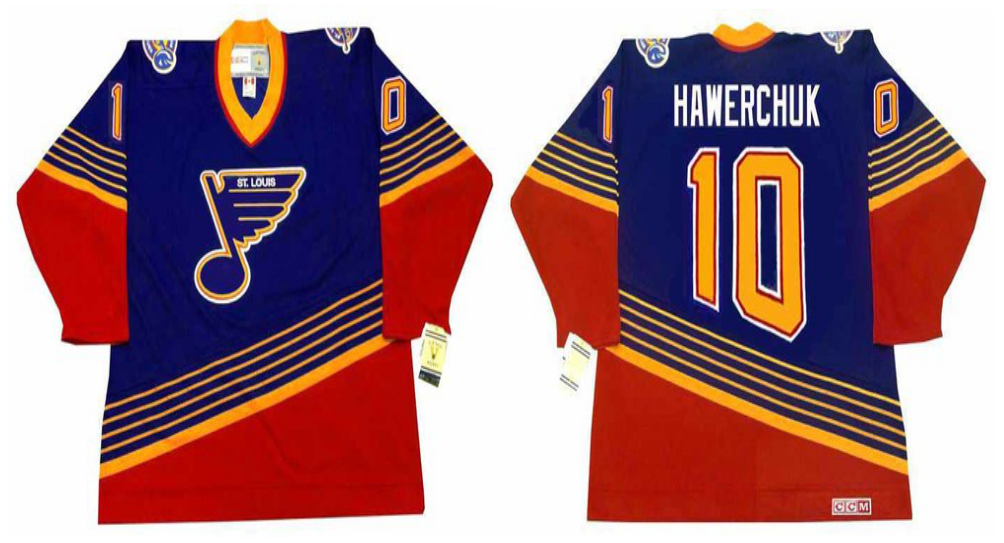 2019 Men St.Louis Blues #10 Hawerchuk blue CCM NHL jerseys->st.louis blues->NHL Jersey